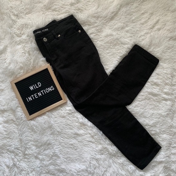 Michael Kors Pants - Michael Kors Women's Black Cropped Skinny Pants